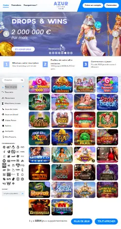 la aplicación e interfaz de Platin Casino